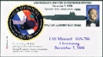 USS Missouri SSN-780 - Christening - Groton Cancel 