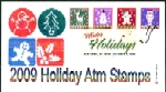 Holday- Atm stamps- color cancel