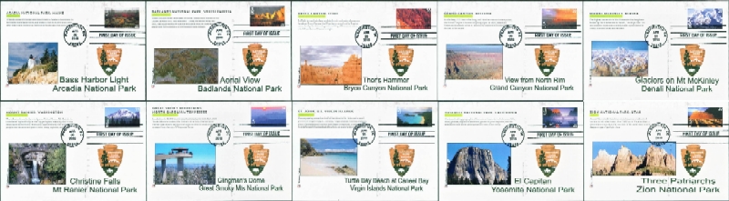 National Parks Scenic Postcards